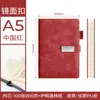 Libro de Registro de Conferencias, Cuaderno con Cubierta de Espejo, Agenda A5, Logo Personalizable, Portátil, con Ranura para Bolígrafo, Set de Regalo Empresarial