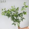 Bambu Artificial, Folhas de Bambu, Flores Artificiais, Bambu Fino, Galhos de Phyllostachys pubescens, Plantio Verde, Arranjo de Flores, Materiais de Combinação Floral, Fotografia, Adereços de Casamento, Vitrine