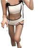 Traje de Banho Feminino Novo Estilo Coreano Menina Conservador Biquíni Beira-Mar Branco Seios Pequenos Dividido Traje de Banho Meninas Suspensório