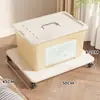 Base de Caja de Almacenamiento Movible Soporte Multifuncional Bandeja Organizador Tablero de Almacenamiento con Ruedas de Pie Estante de Almacenamiento Doméstico