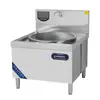 Estufa de inducción comercial de olla grande 15KW alta potencia caldera de sopa de cordero estufa de un solo quemador para saltear equipo de cocina de comedor estufa