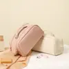 Bolso de Maquillaje Nuevo de Moda con Doble Cremallera de PU, Neceser Portátil, Bolsa de Almacenamiento de Cosméticos de Viaje