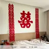 Decorações Longas de Origami Penduradas para Casamento, Quartos de Homens e Mulheres, Decorações de Quarto de Noivado, Cortinas de Sala de Estar, Conjuntos de Arranjos de Flores