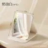 Espejo, espejo de maquillaje, espejo plegable portátil, espejo de retoque para mujer, espejo de escritorio de alta definición, mini espejo para llevar, espejo de lápiz labial