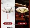 Candelabro Personalizado Estilo Chino Nuevo, Decoración de Linterna de Tela Elástica Pintada a Mano, Iluminación Clásica para Casa de Té, Linternas Coloridas, Artesanías