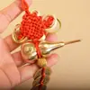 Pingente de moeda de cinco imperadores de latão Nó chinês cabaça orelha pendurada pingente de carro ponto turístico feira de templo barraca mercado noturno produto ao vivo
