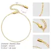 Chihang Jewelry Tobillera Simple Transfronteriza de Acero Inoxidable Chapada en Oro Tobillera Joyería Cadena Joker Vintage Transfronteriza Wholesale