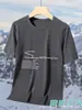 Comercio Exterior Seda de Hielo Deportiva Talla Grande Manga Corta Transpirable Holgada Camiseta para Hombre Moda Casual Verano Estampada Logo Al por Mayor