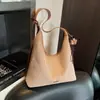 Bolso de Felpa Gamuzada para Mujer Estilo Nuevo 2026 Versátil para el Uso Diario y el Trabajo Bolso de Hombro Casual Gran Capacidad Bolso Tote Tipo Cubo