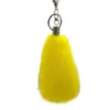 Llavero de coche de piel de zorro, colgante para bolso de piel auténtica, adorno colgante de peluche, decoración de cola linda, accesorio de llavero personalizado y elegante