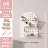 Estante de Pared de Madera Maciza con Tablero Perforado Personalizado Estante de Almacenamiento para Entrada Gabinete de Almacenamiento para Entrada
