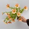 Simulación de flor de crisantemo de hierba de siete estrellas boda salón de bodas sala de estar flores decorativas 15 flores artificiales diente de león cebolla flores de simulación