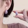 Pendientes de Forma de C de Colores Dulces Frescos de Verano para Mujer, Simples Nuevos Elegantes, Pendientes Populares, Joyería para Orejas Dopamina Nicho