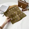 Bufanda de Algodón Lino Seda Espiga de Moda y Versátil con Estampado de Cadena de Alta Gama, Bufanda Decorativa para Cuello, Bufanda para Mujer al por Mayor