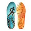 Plantillas deportivas para hombre y mujer, amortiguadoras, que absorben el sudor, transpirables, resistentes al olor, plantillas para zapatos de baloncesto, suaves y elásticas, cómodas, con soporte para el arco
