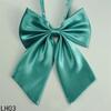 Seda fresca pequeña japonesa para damas, cuello geométrico uniforme estilo universitario, moño de ángulo plano, venta al por mayor de fábrica