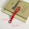 Llavero de cuerda para mochila, mosquetón tejido de nailon, cordón para bolsa, colgante de muñeca colorido, adorno de estrella, cuerda doble