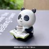 Panda Rojo Adornos Lindos Hechos a Mano Lindo Grano Moderno Pastel Coche Escritorio Hogar Resina Adornos Pequeños Artesanías