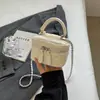 Bolsos Texturizados para Mujer 2024 Nuevo de Moda Versátil Bolso Cruzado Cadena de Rombo Bolso Cuadrado Pequeño Bolso de Mano de Moda