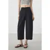 Ambiente RelajadoChic Casual para el Día a Día Divididos Simples de Nueve Puntos Pantalones Casuales de Pierna Ancha Curvos para Mujer Verano 2026