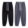 Calça de Moletom de Veludo Cotelê Masculina em Destaque, Calça Casual para Primavera e Outono, Calça Jogger de Modelagem Solta, Calça Longa Versátil para Homens