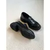 Mocassins de sola grossa estilo britânico para mulheres, sapatos casuais de calçar, sapatos únicos versáteis, sapatos estilo faculdade para uniforme JK