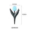 Inserções de Plástico Anti-Flor Tulipa para Arranjos Florais, Decoração de Varanda de Villa no Jardim, Cerca Ornamental para Arranjo de Flores