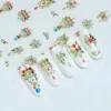 Nuevo Calcomanía para Uñas con Relieve Estéreo 5D Mariposa Flor Encaje Moño Rosa Calcomanía de Uñas de Alta Gama