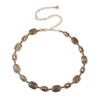 Cinturón de cadena de metal vintage para mujer, accesorio para falda y pantalones de verano, fino, estilo antiguo, a la moda.