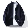 2026 Moda Casual de Punto para Hombre, Nuevo Suéter Cardigan de Otoño Invierno, Chaqueta Exterior Simple para Hombres Jóvenes