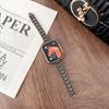 Adecuado para Apple 10 S11 Cintura Delgada con Tres Correas Completas de Diamante, Huawei 11 Fit4 Gt5 Xiaomi Pulsera de Metal
