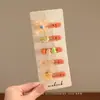 Conjunto Fofo de Presilhas e Acessórios de Cabelo em Desenho Animado nas Cores Doces, Franja e Presilhas Laterais Estilo Menina Doce, Acessórios de Cabelo Super Delicados