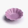 Posavasos de Pétalo de Cerámica Morado Escarchado Platillo para Taza de Té Posavasos Aislante Juego de Té Chino Kung Fu Accesorios para Ceremonia del Té