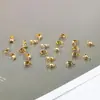100 Broches de Hierro Forjado para Accesorios de Joyería DIY, Conectores Doble Cara Multicolor, Conectores de Broche para Pulseras y Collares Materiales