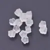 Brincos Transparentes de Resina Tendência Coreana e Japonesa Acessórios para Brincos DIY Brincos com Copo Furado Brincos Pequenos Hipoalergênicos