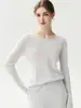 Suéter de punto Consinee 100% cachemira pura, suave y elegante para mujer, con un diseño simple de un solo hombro, estilo versátil y un aspecto sofisticado.
