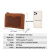 EM. FFY 20% Cartera Corta Plegable de PU Billetera Multitarjeta Hebilla Bolsillo Lateral para Tarjetas Monedero Portátil Bolso de Mano