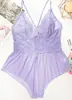 Body Lingerie Sexy Puro Desejo Multicor Renda Semi-Transparente Costas Vazadas Alças Plus Size Europeu e Americano 6796