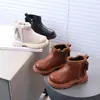 Botas de Cuero de Otoño para Niños, Botas Individuales Nuevas de Invierno, Botas para Niñas, Botas de Moda Estilo Británico, Botines Versátiles para Niños