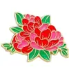 Broche de flor de color nuevo transfronterizo original margarita pequeña peonía girasol decoración de ropa insignia de aleación de aceite de gota