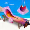 Exclusivo transfronterizo para Amazon Wish funda de microfibra para silla de playa reclinable toalla de playa serie globo de aire caliente