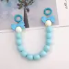 Nueva Cadena de Mano de Acrílico Colorida Accesorios para Fundas de Teléfono DIY Colgante para Bolso Cordón de Teléfono Color Caramelo