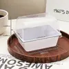 Caja de Embalaje para Rollo de Pastel de Moda Caja de Embalaje para Rollo de Toalla Manta Caja para Postre de Tarta Mousse con Aumento de Altura