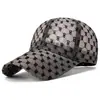 Gorra de béisbol de malla de encaje de verano con visera extendida y diseño calado para hombres y mujeres, gorra de pesca exterior dulce y transpirable