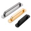 Manija para puerta de mueble, manija para puerta corredera sin perforaciones, aleación de aluminio, manija cuadrada de montaje superficial, manija para mueble de armario