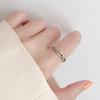 Anillo Abierto Geométrico para Niño Simple Retro Cadena Antigua Estilo Hong Kong Personalidad Estudiante Moda Estilo Ins Nueva Moda