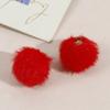 Opcional Multicor Oito Cores Bola de Lã Plush Felpudo Pingente Acessórios Pingente DIY Brincos Feitos à Mão Joias Atacado