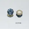 Tarjeta Dongzhou 8 ocho lados corte rosa 6/8 mm circón de imitación brillante diamante octogonal con base puntiaguda para pendientes y accesorios de joyería de cristal