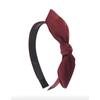 Banda para el cabello con ala ancha y lazo de color liso, estilo popular en Internet, para mujeres, con presión facial, pinza antideslizante para el cabello, accesorios para el cabello