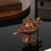 Enfeite de Lâmpada Mágica do Aladdin Vintage, Lâmpada dos Desejos de Metal de Luxo Leve, Artesanato para Decoração de Casa, Decoração de Mesa